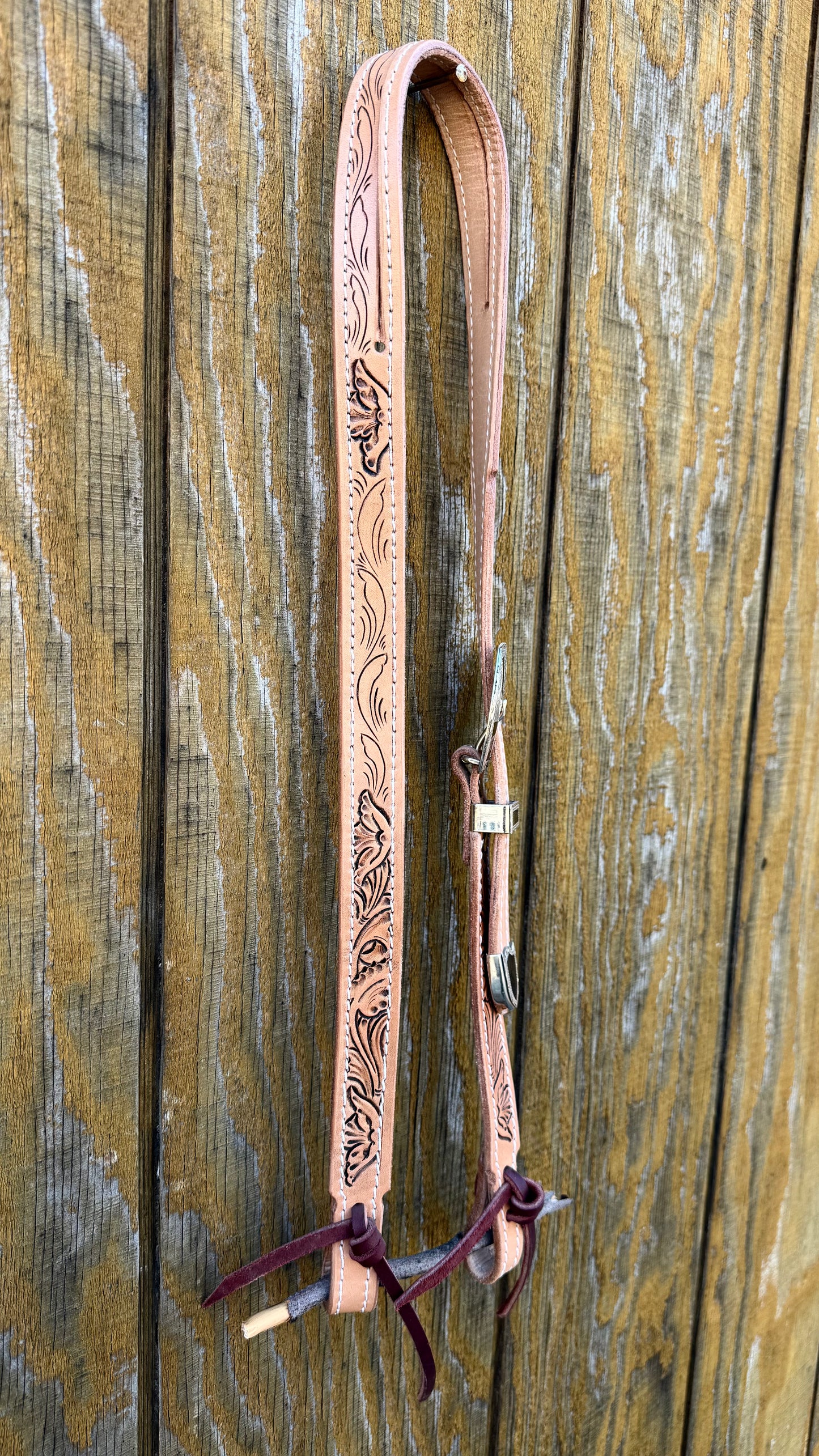 Hand Tooled Split Ear Headstall