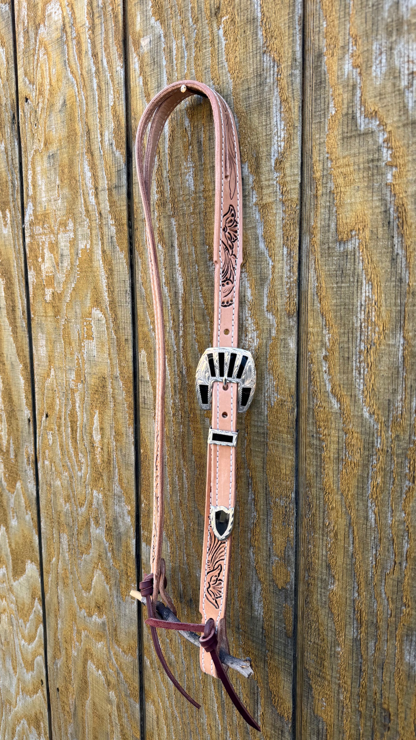 Hand Tooled Split Ear Headstall