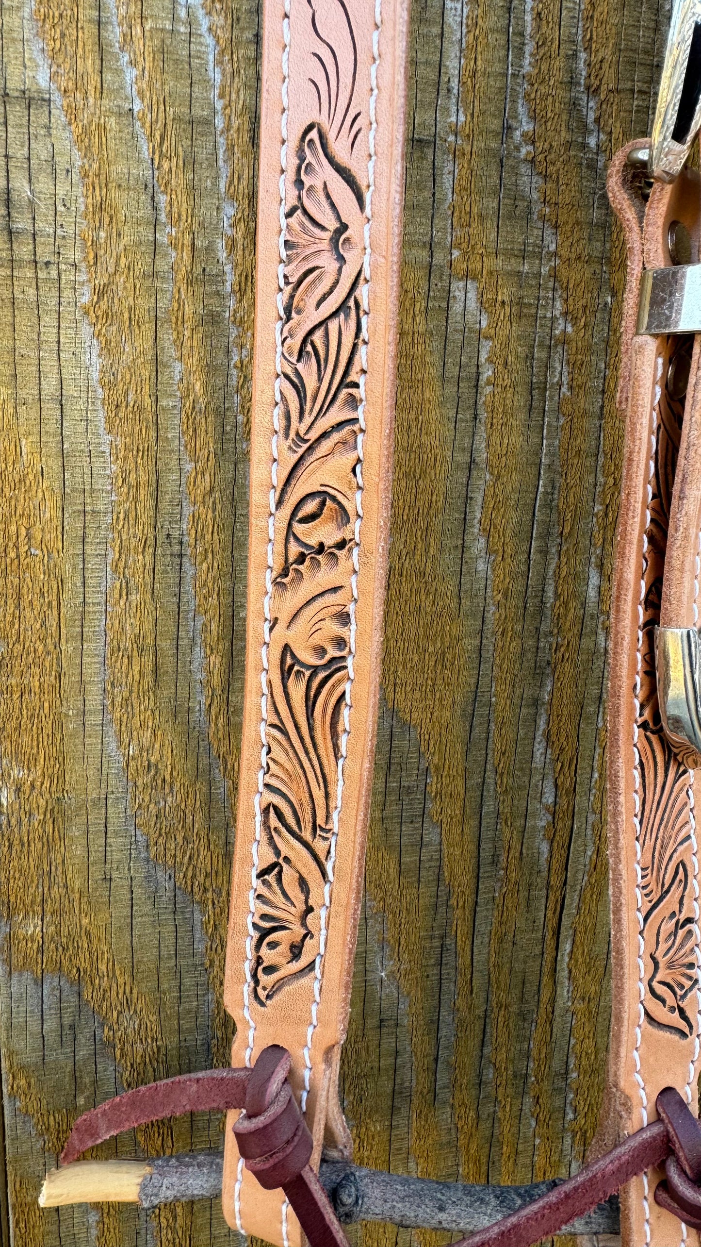 Hand Tooled Split Ear Headstall